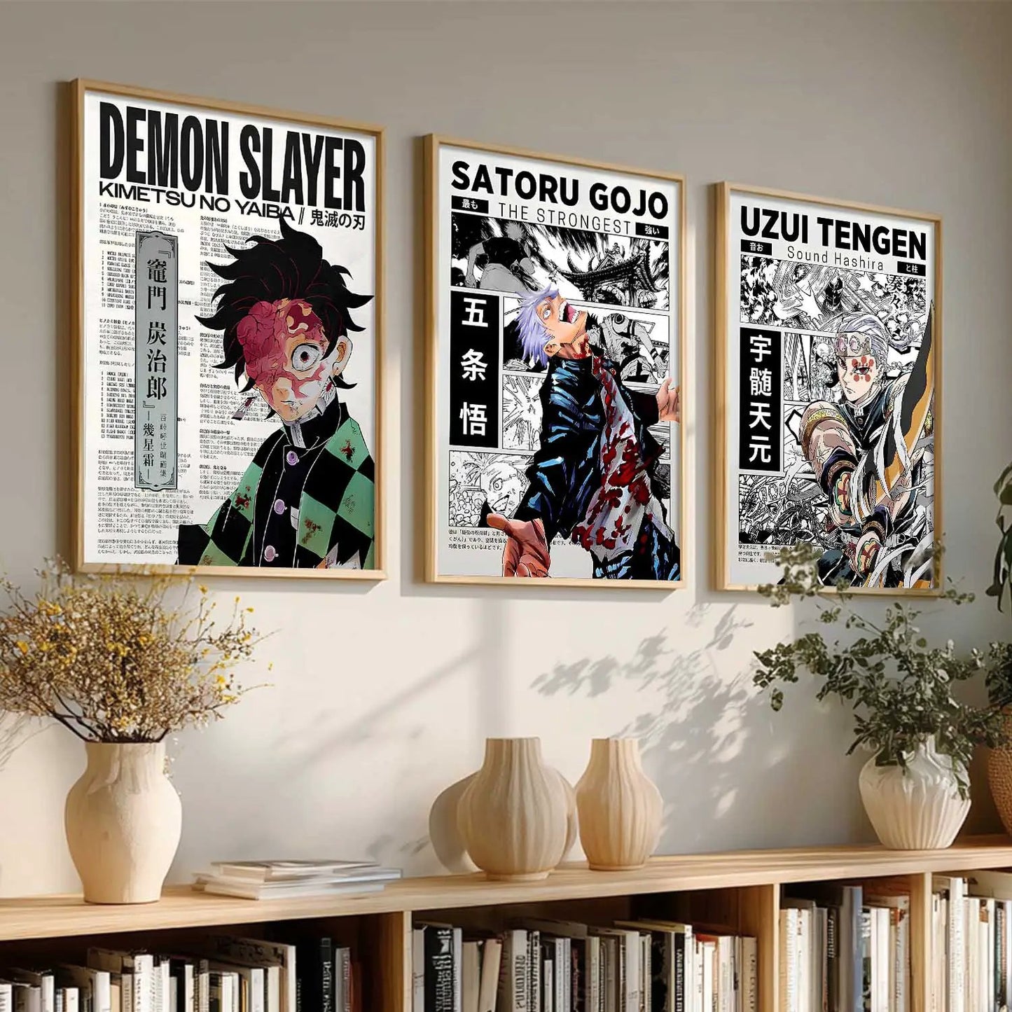 Japanese Anime Wall Art Paintings for Living Room Bedroom