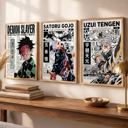 Japanese Anime Wall Art Paintings for Living Room Bedroom