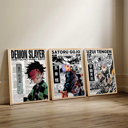 Japanese Anime Wall Art Paintings for Living Room Bedroom