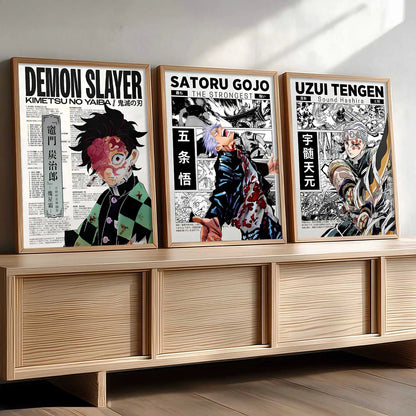 Japanese Anime Wall Art Paintings for Living Room Bedroom