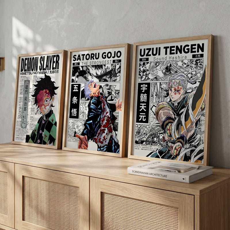 Japanese Anime Wall Art Paintings for Living Room Bedroom