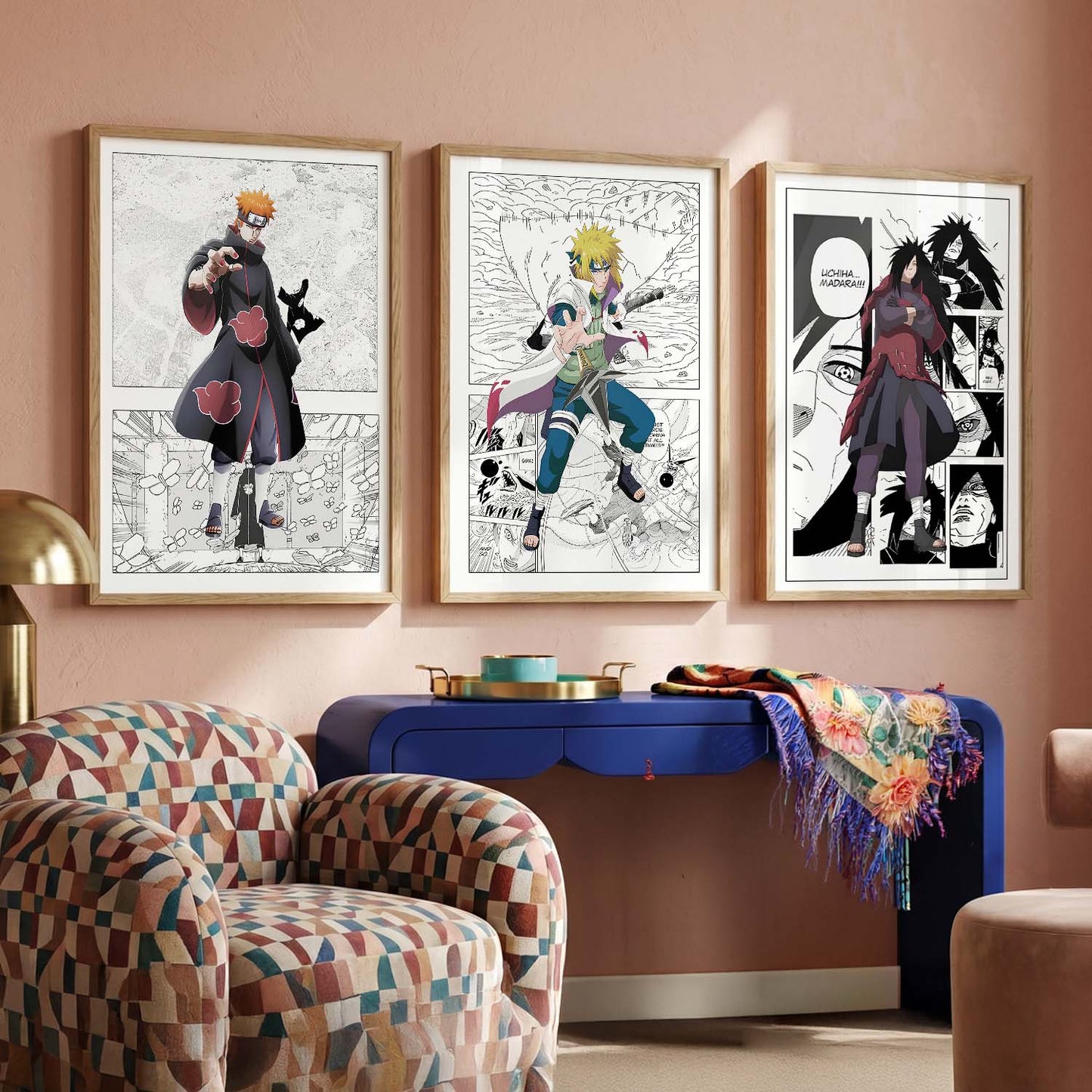 Aesthetic  Japanese Anime Wall Art Paintings for Living Room Bedroom