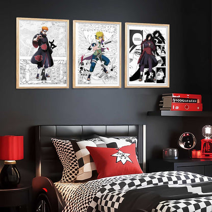 Aesthetic  Japanese Anime Wall Art Paintings for Living Room Bedroom
