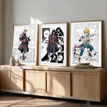 Aesthetic  Japanese Anime Wall Art Paintings for Living Room Bedroom