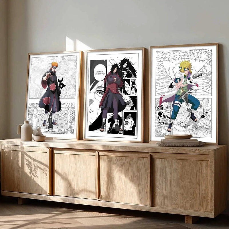 Aesthetic  Japanese Anime Wall Art Paintings for Living Room Bedroom