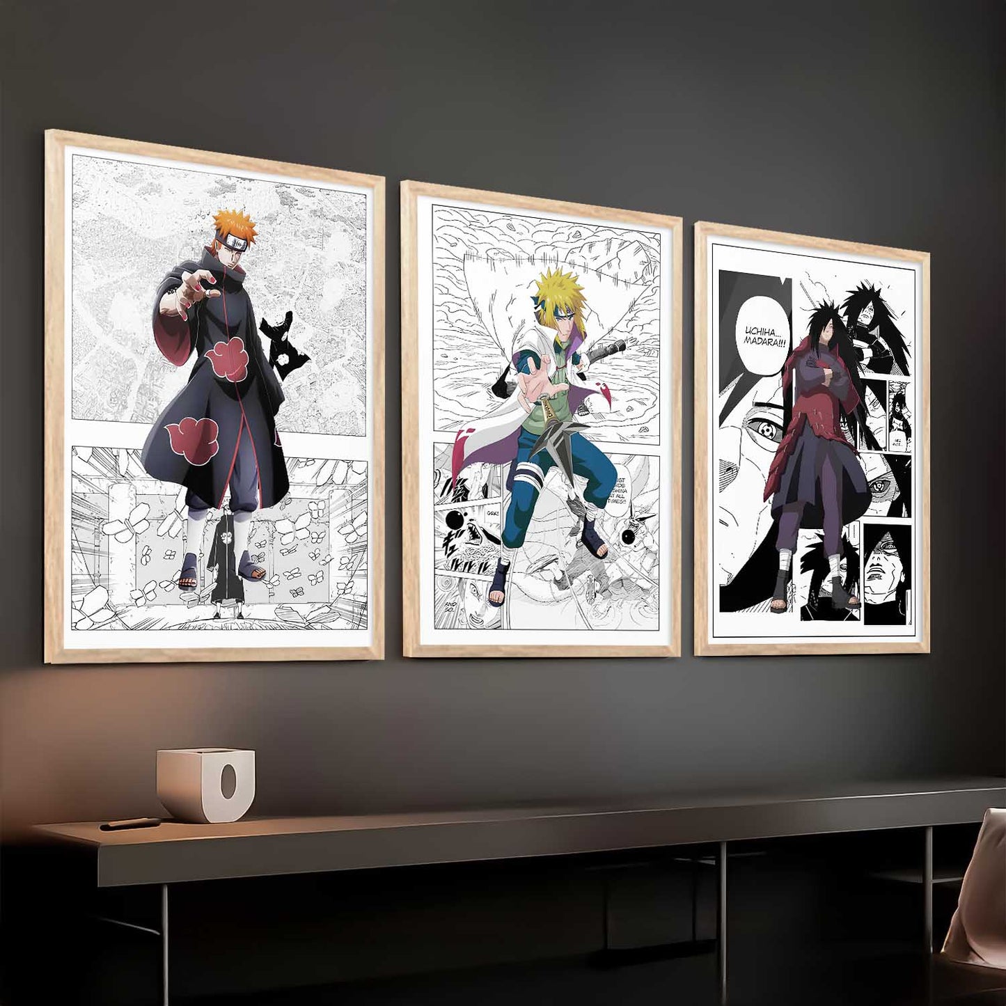 Aesthetic  Japanese Anime Wall Art Paintings for Living Room Bedroom