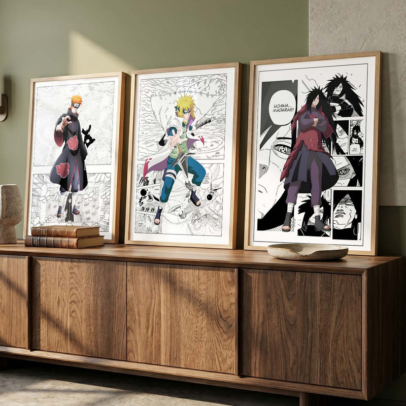 Aesthetic  Japanese Anime Wall Art Paintings for Living Room Bedroom