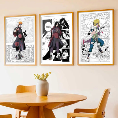Aesthetic  Japanese Anime Wall Art Paintings for Living Room Bedroom
