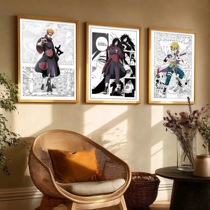 Aesthetic  Japanese Anime Wall Art Paintings for Living Room Bedroom