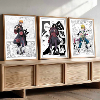 Aesthetic  Japanese Anime Wall Art Paintings for Living Room Bedroom