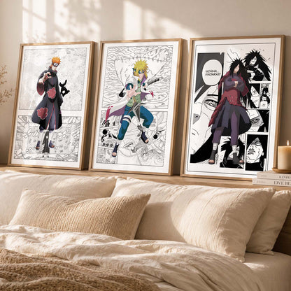 Aesthetic  Japanese Anime Wall Art Paintings for Living Room Bedroom