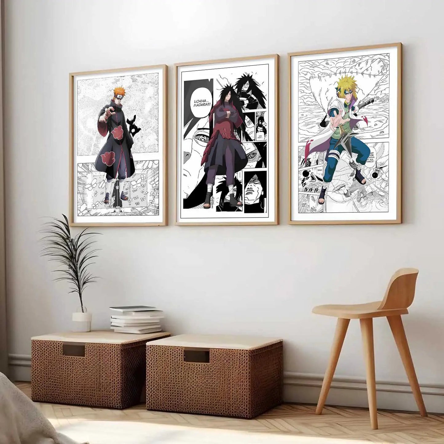 Aesthetic  Japanese Anime Wall Art Paintings for Living Room Bedroom