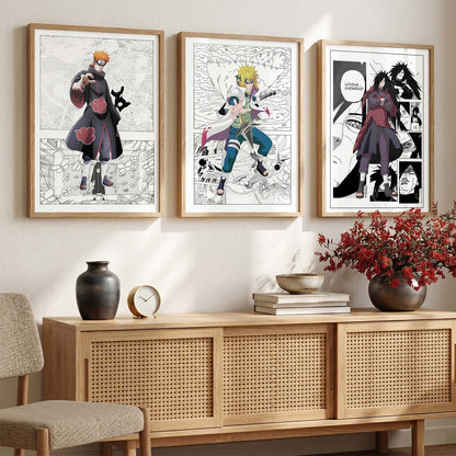 Aesthetic  Japanese Anime Wall Art Paintings for Living Room Bedroom