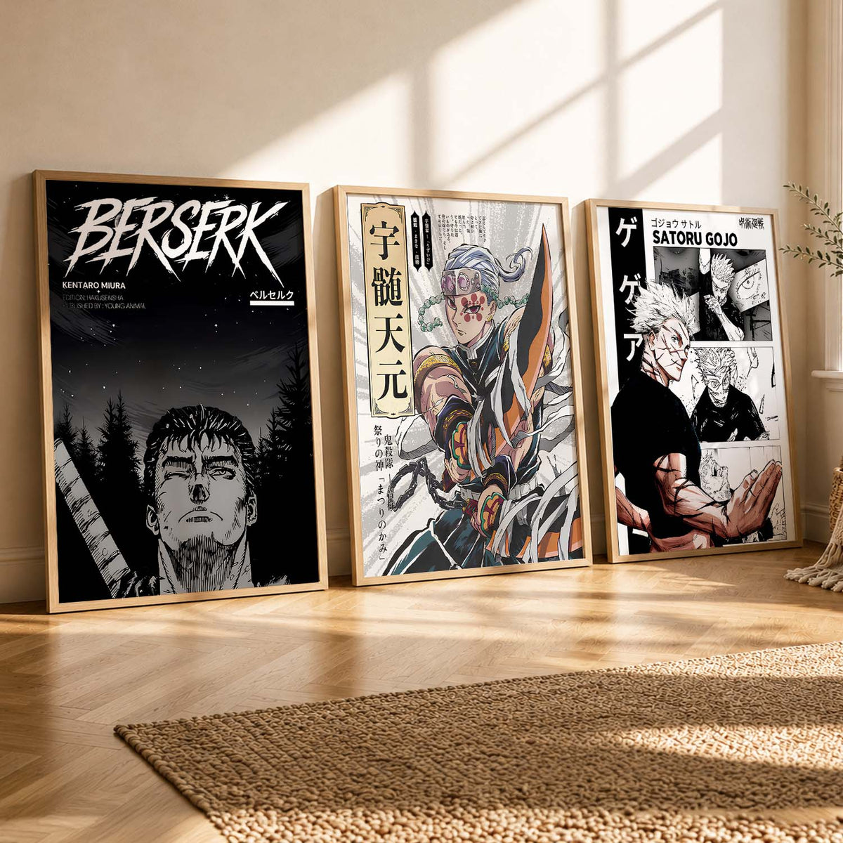 Aesthetic Japanese Anime Wall Art Paintings for Living Room Bedroom