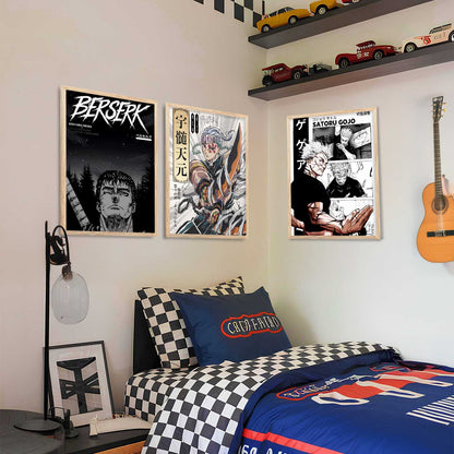 Aesthetic Japanese Anime Wall Art Paintings for Living Room Bedroom