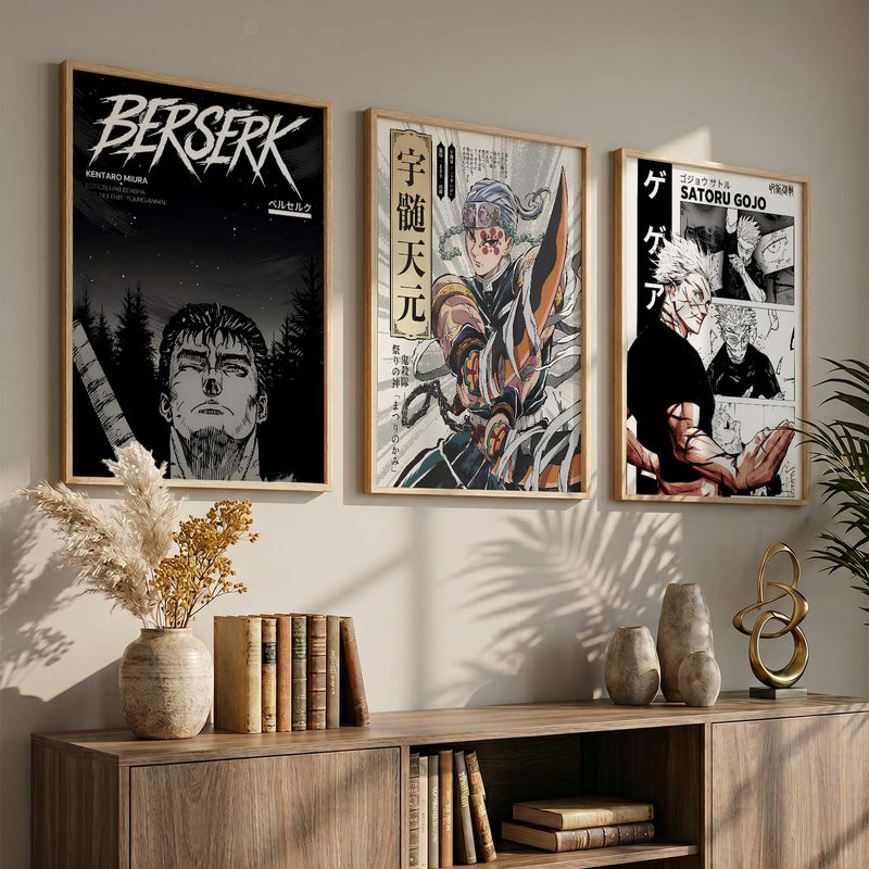 Aesthetic Japanese Anime Wall Art Paintings for Living Room Bedroom