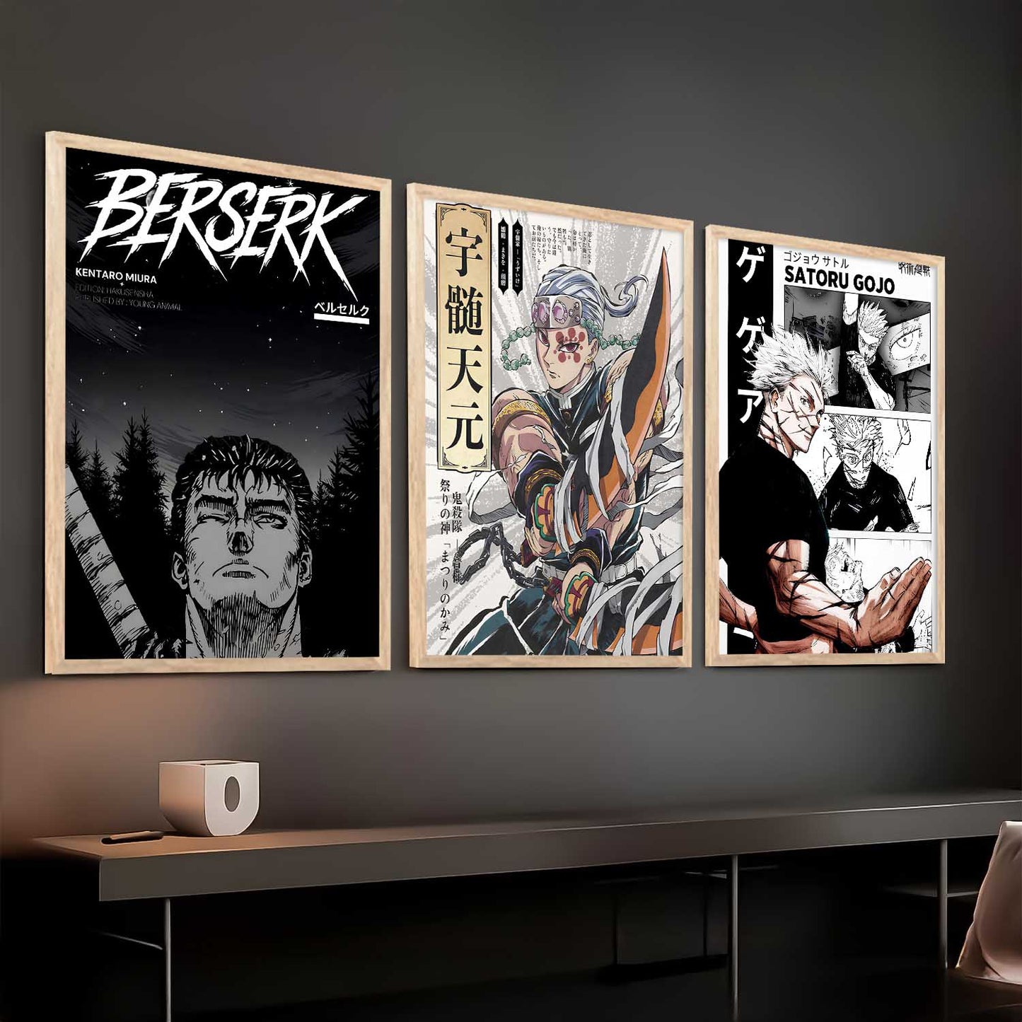 Aesthetic Japanese Anime Wall Art Paintings for Living Room Bedroom