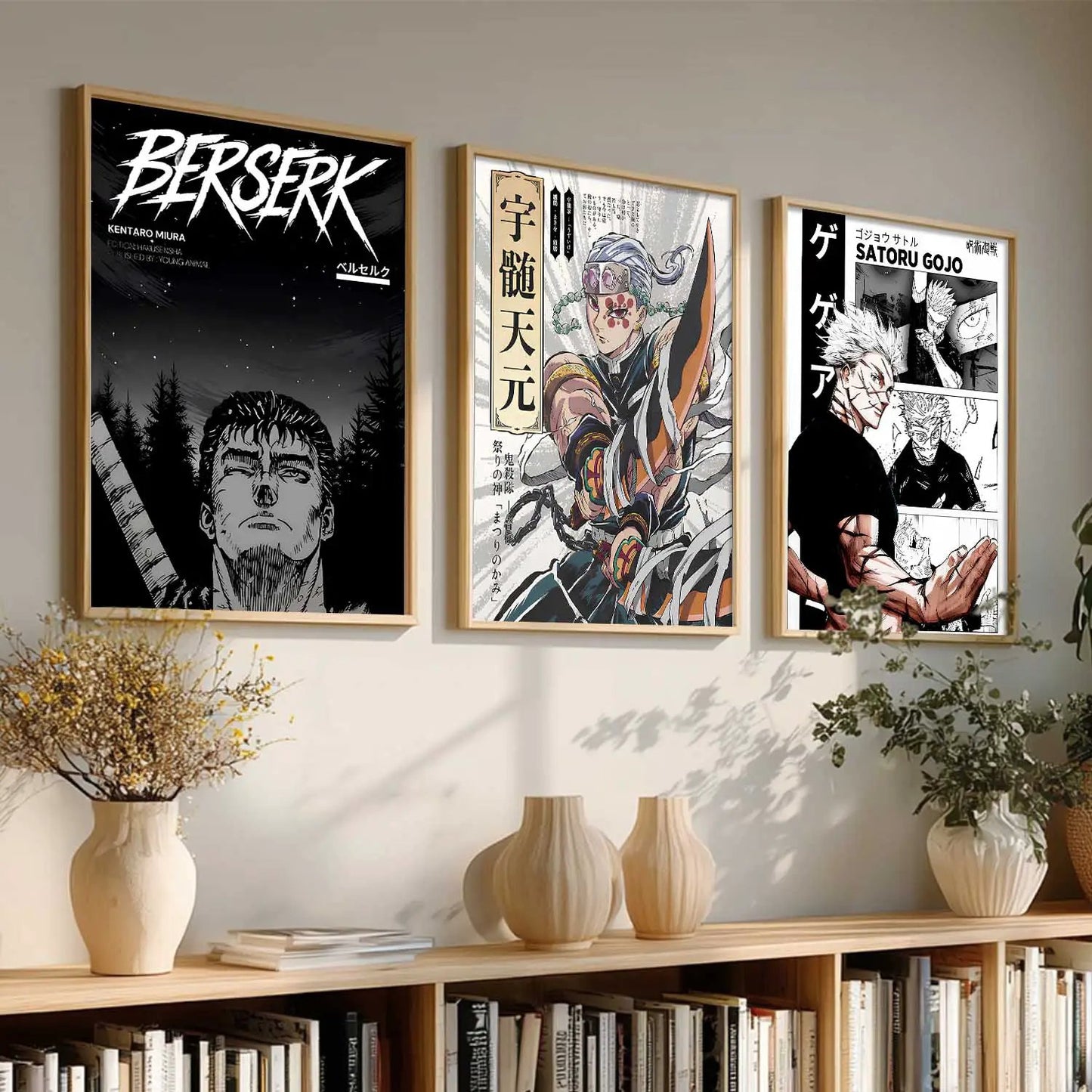 Aesthetic Japanese Anime Wall Art Paintings for Living Room Bedroom