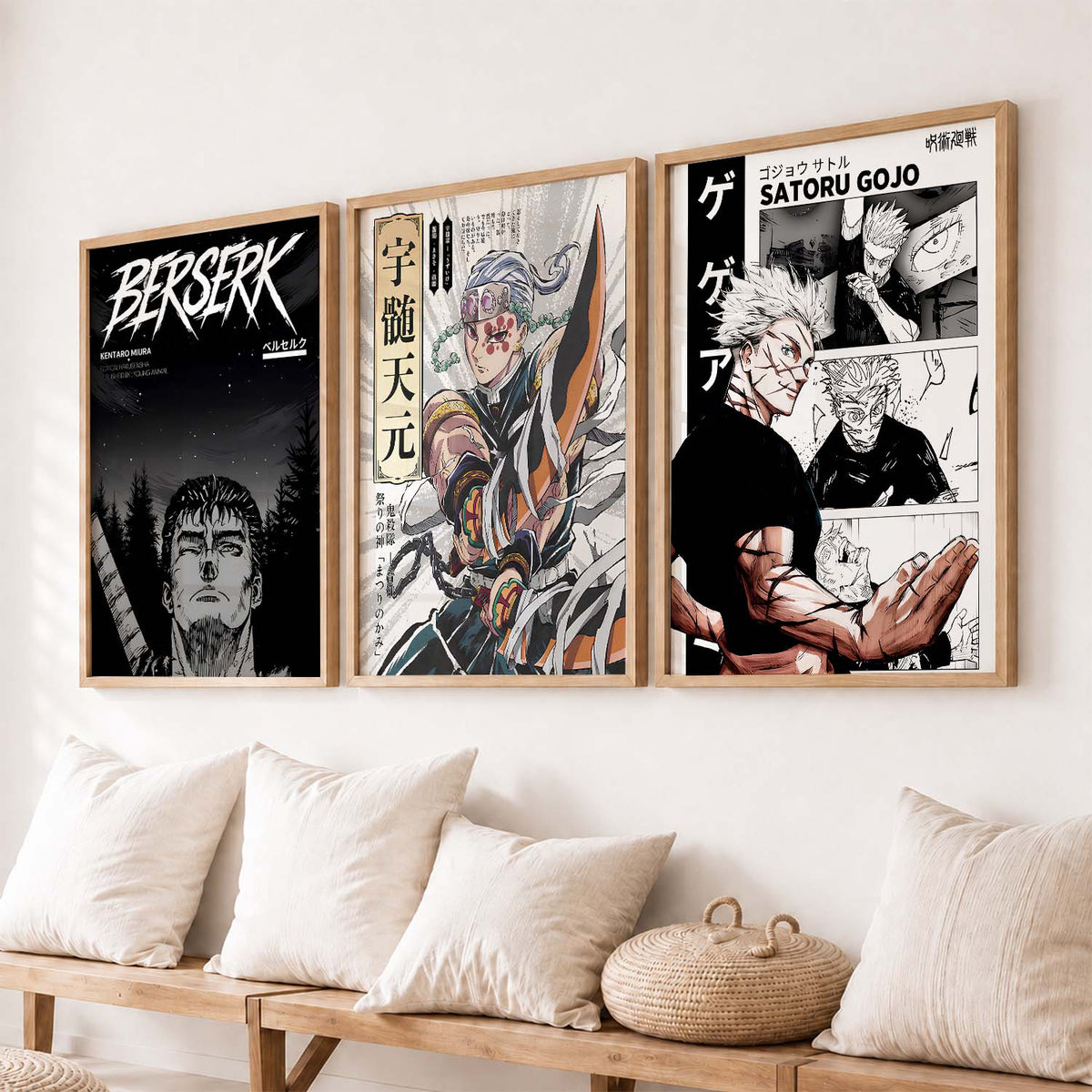 Aesthetic Japanese Anime Wall Art Paintings for Living Room Bedroom