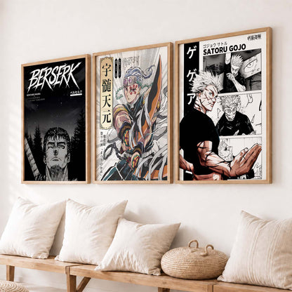 Aesthetic Japanese Anime Wall Art Paintings for Living Room Bedroom