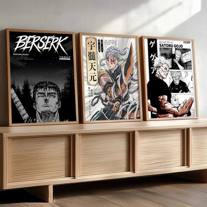 Aesthetic Japanese Anime Wall Art Paintings for Living Room Bedroom