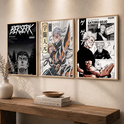 Aesthetic Japanese Anime Wall Art Paintings for Living Room Bedroom