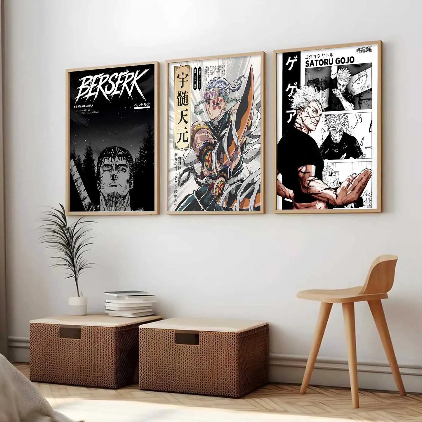 Aesthetic Japanese Anime Wall Art Paintings for Living Room Bedroom
