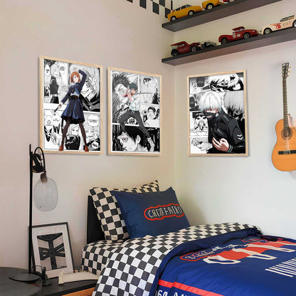 Japanese Anime Wall Art Paintings for Living Room Bedroom