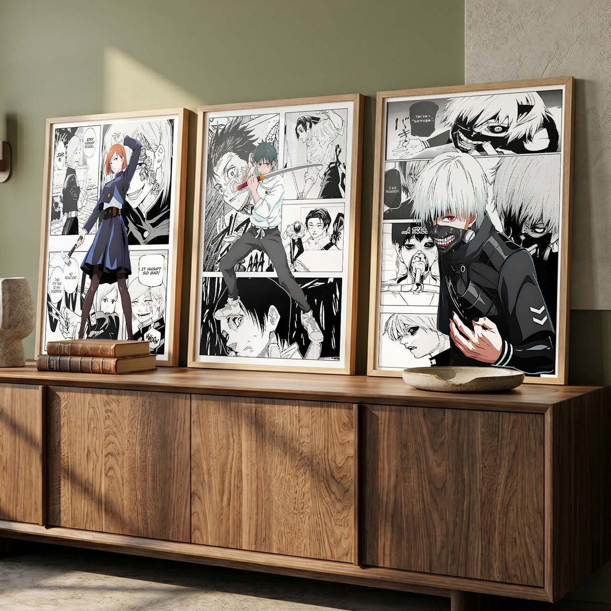 Japanese Anime Wall Art Paintings for Living Room Bedroom