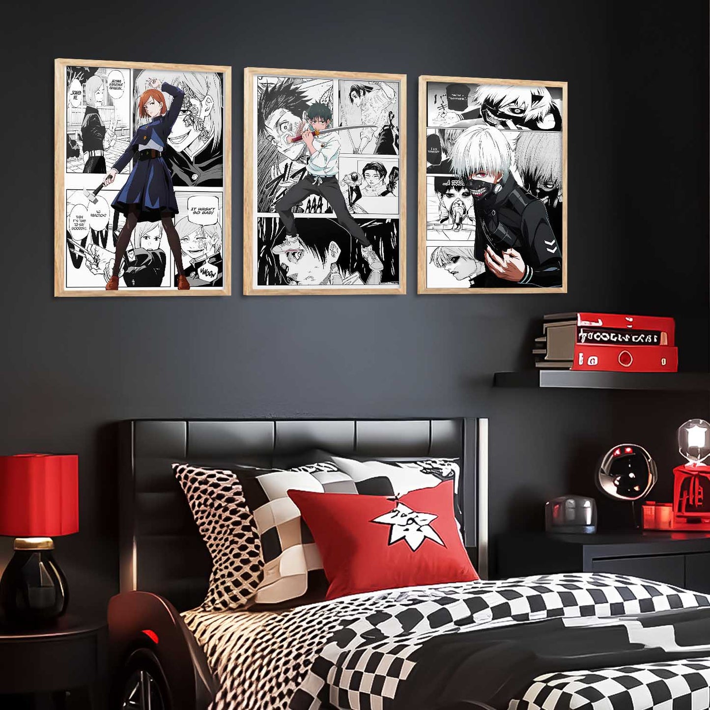 Japanese Anime Wall Art Paintings for Living Room Bedroom