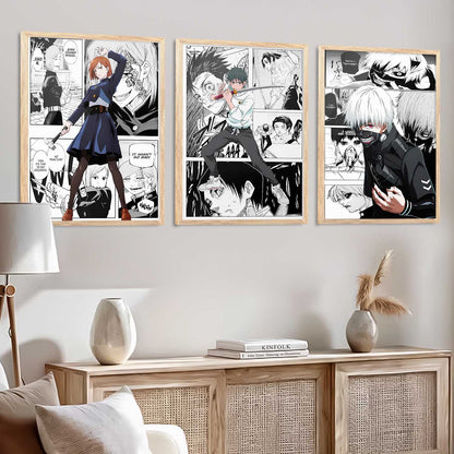 Japanese Anime Wall Art Paintings for Living Room Bedroom