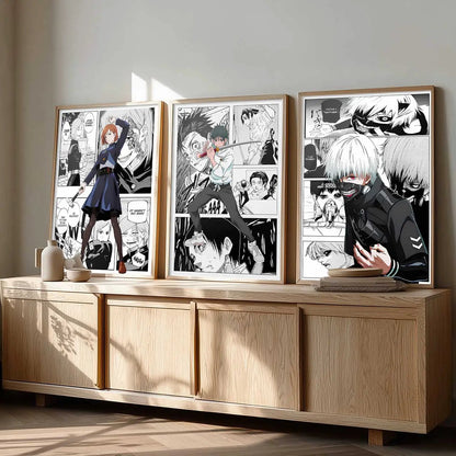 Japanese Anime Wall Art Paintings for Living Room Bedroom