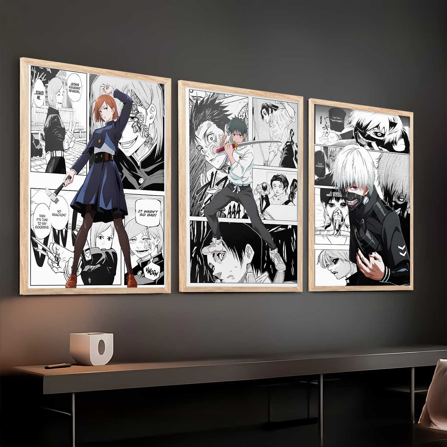 Japanese Anime Wall Art Paintings for Living Room Bedroom