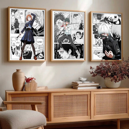 Japanese Anime Wall Art Paintings for Living Room Bedroom