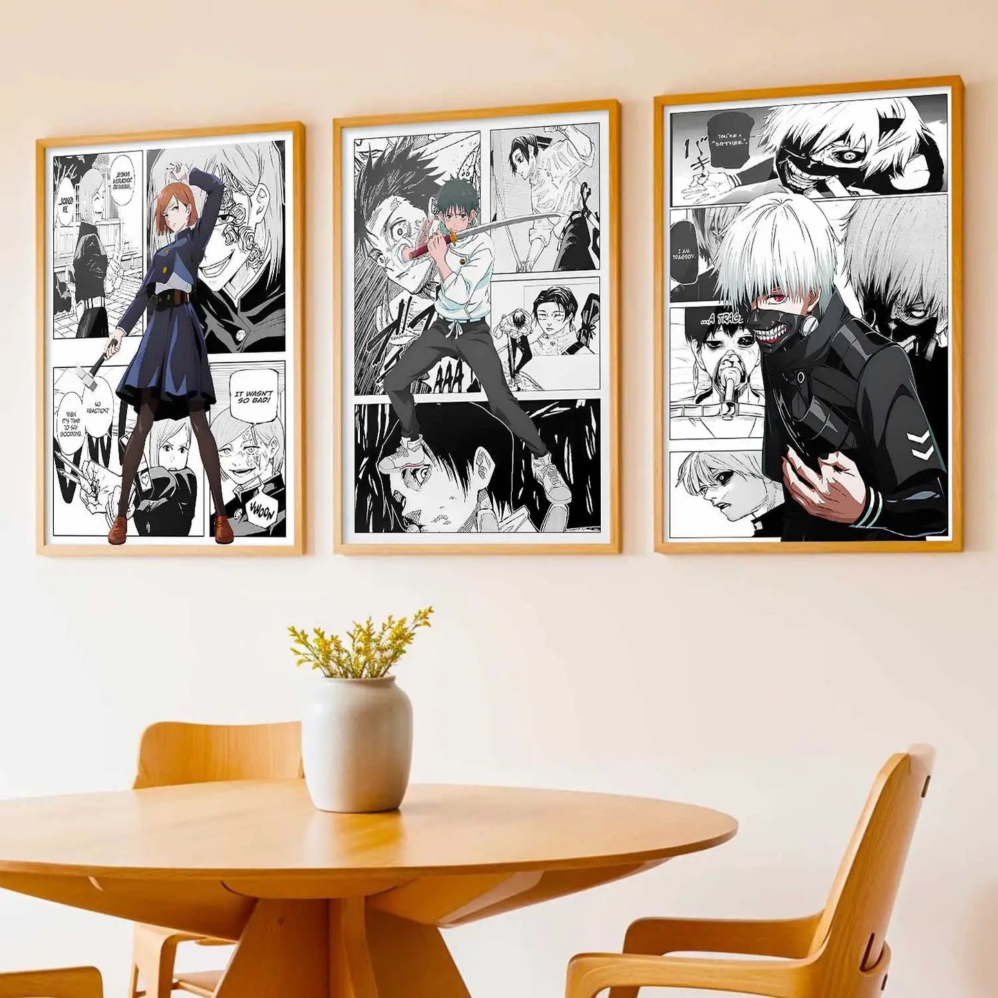 Japanese Anime Wall Art Paintings for Living Room Bedroom