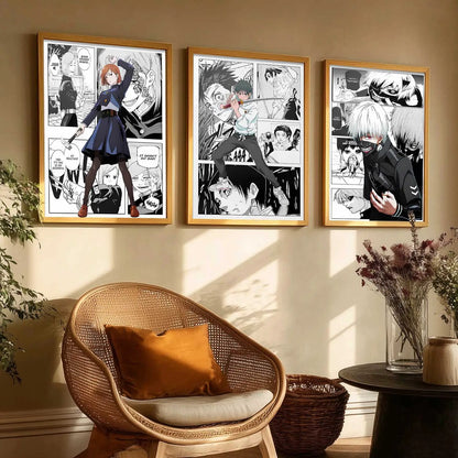 Japanese Anime Wall Art Paintings for Living Room Bedroom