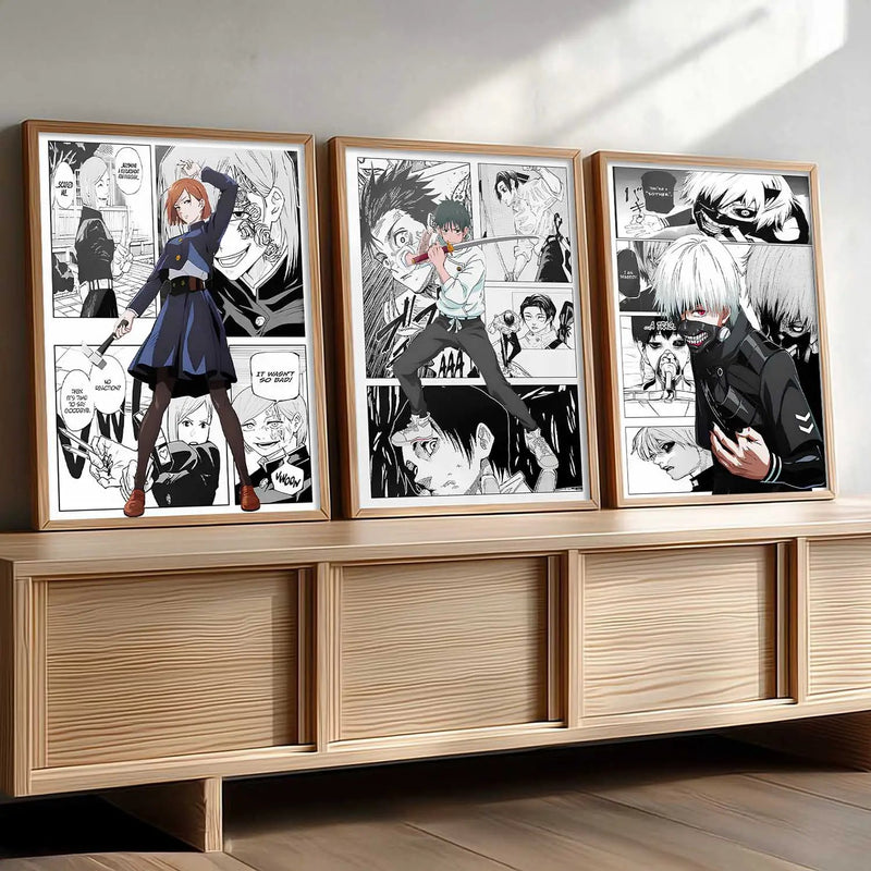 Japanese Anime Wall Art Paintings for Living Room Bedroom