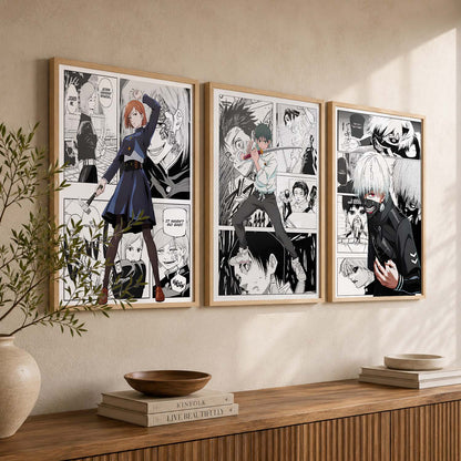 Japanese Anime Wall Art Paintings for Living Room Bedroom