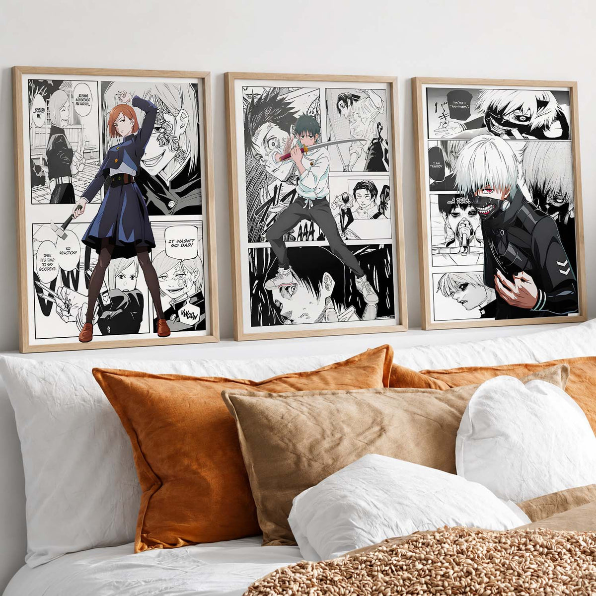 Japanese Anime Wall Art Paintings for Living Room Bedroom