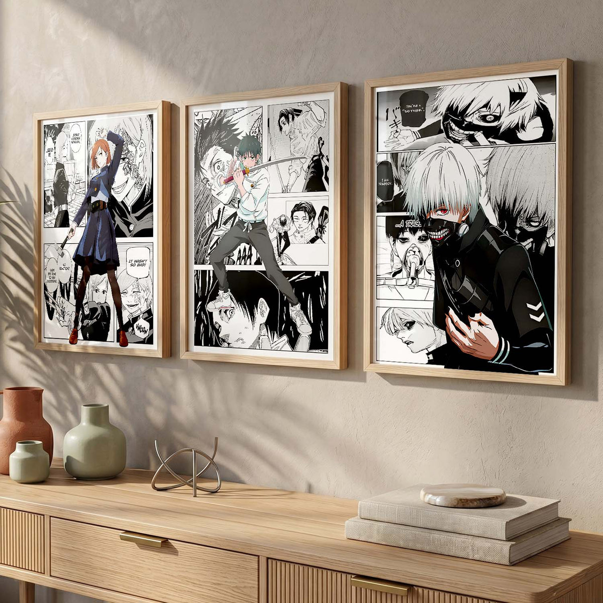 Japanese Anime Wall Art Paintings for Living Room Bedroom