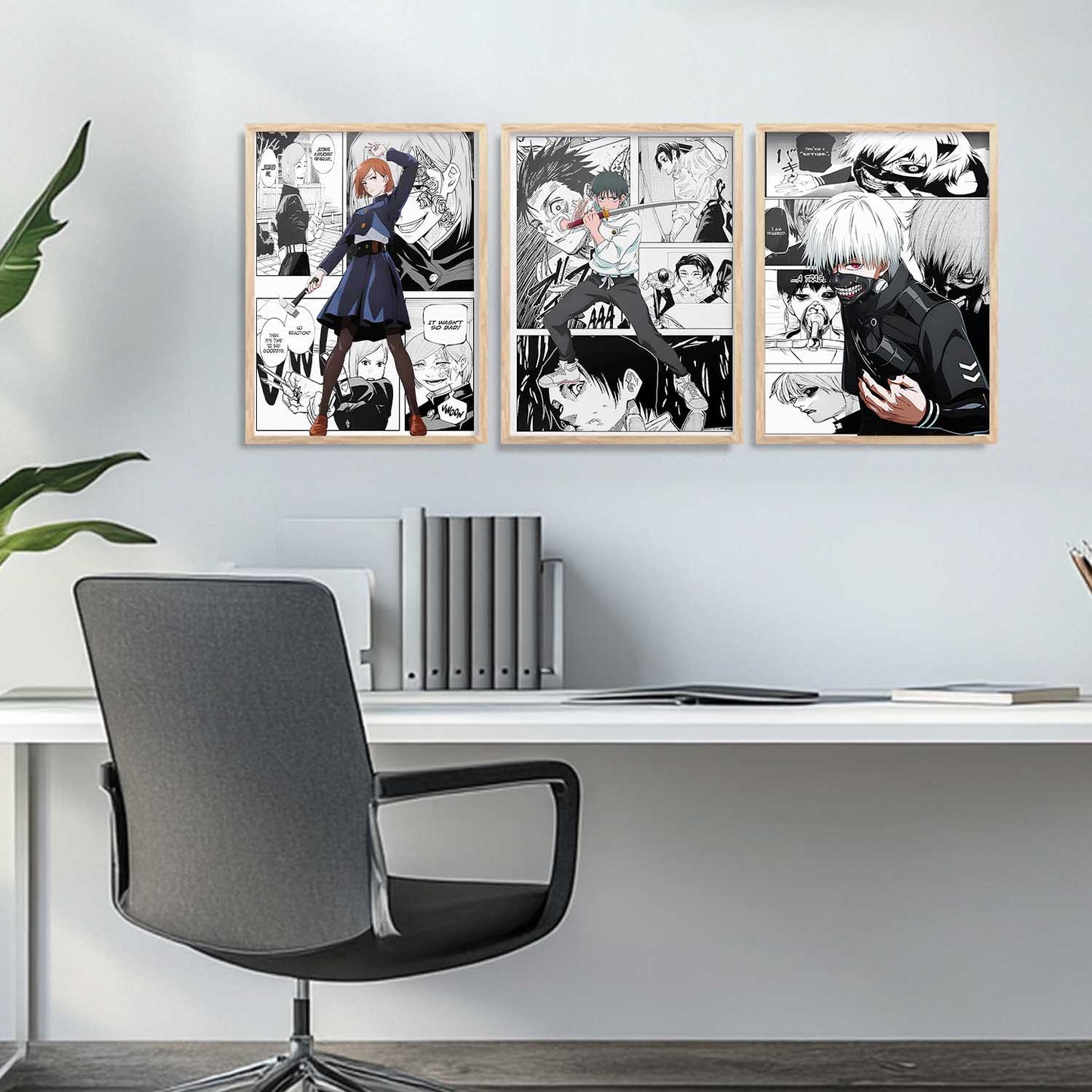 Japanese Anime Wall Art Paintings for Living Room Bedroom