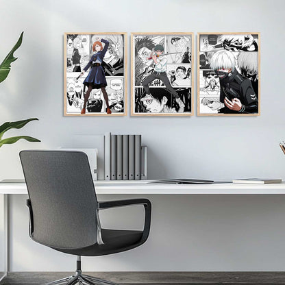 Japanese Anime Wall Art Paintings for Living Room Bedroom