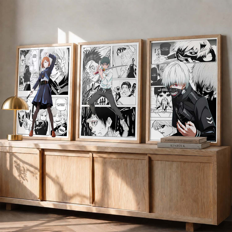 Japanese Anime Wall Art Paintings for Living Room Bedroom