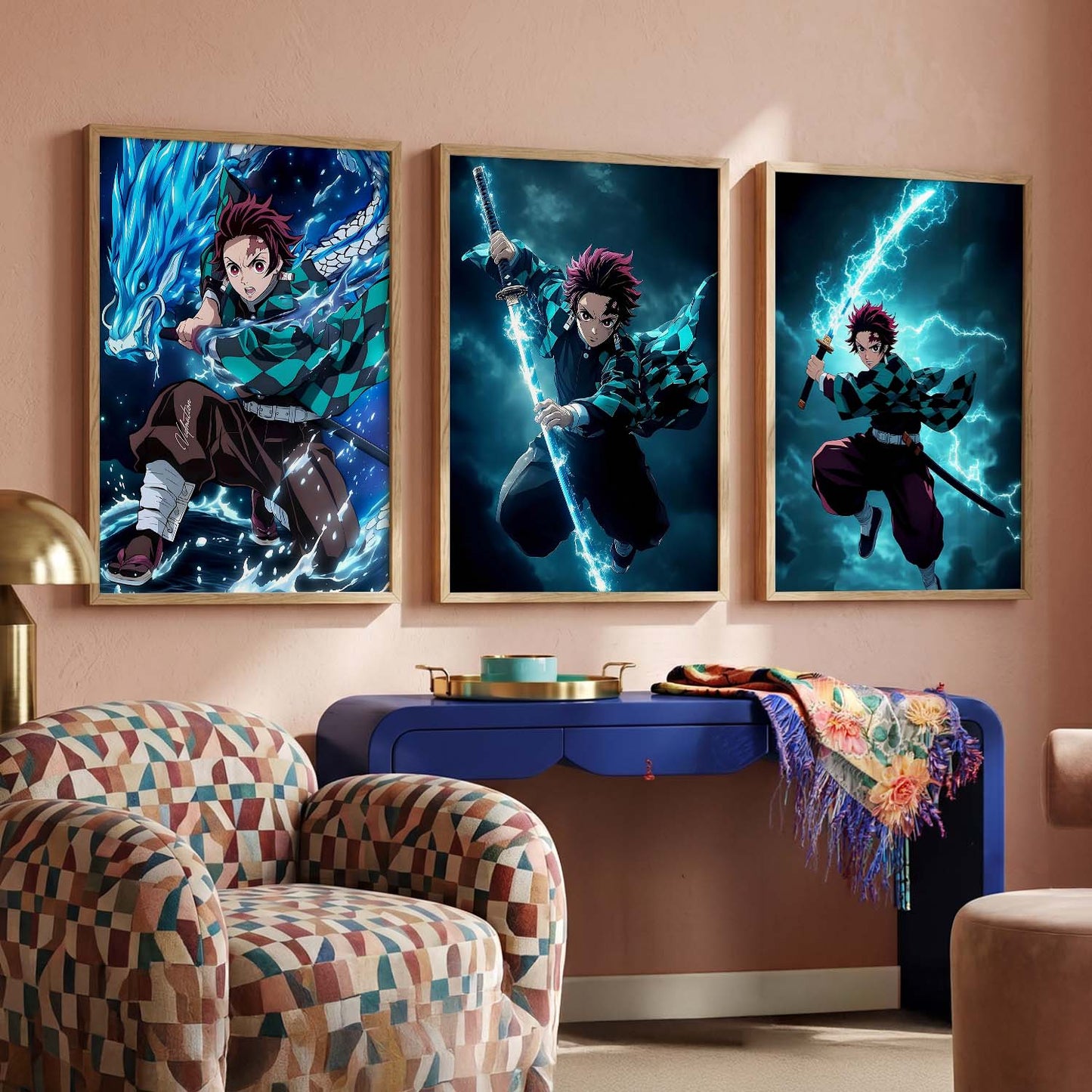 Japanese Anime Wall Art Paintings for Living Room Bedroom