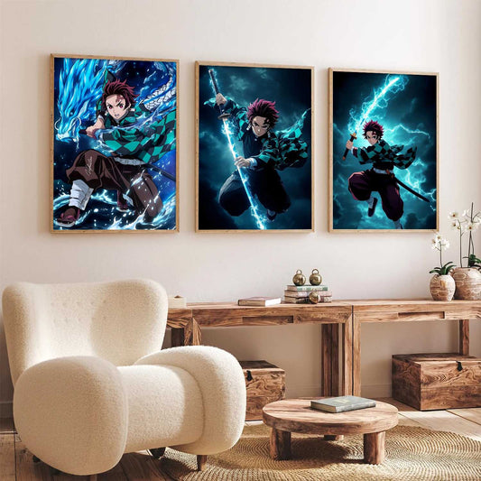 Japanese Anime Wall Art Paintings for Living Room Bedroom