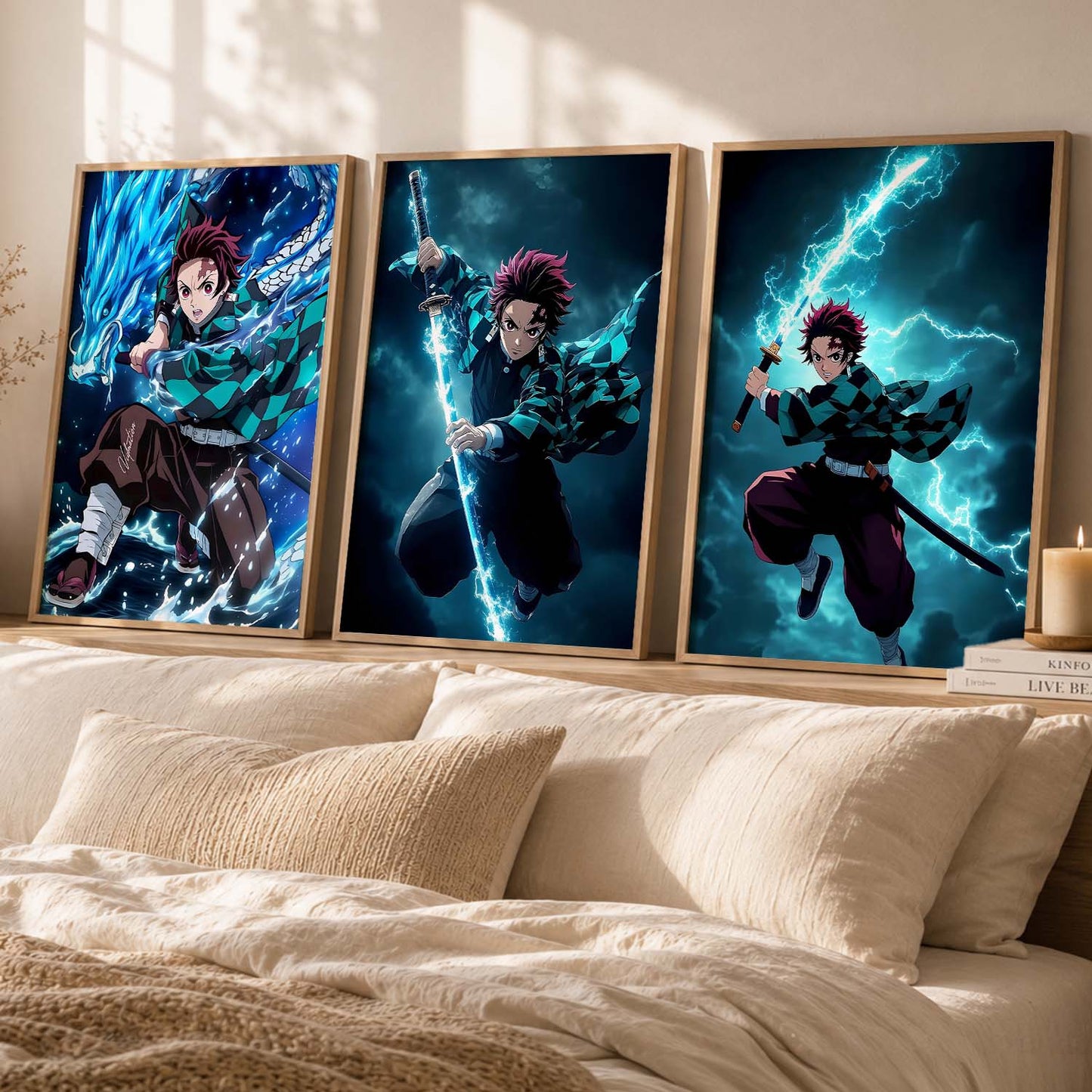 Japanese Anime Wall Art Paintings for Living Room Bedroom