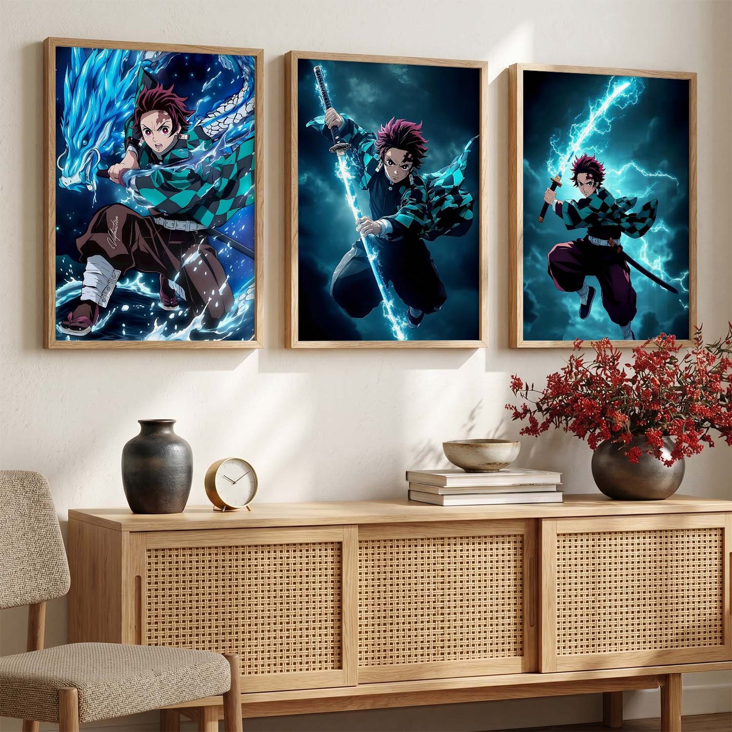 Japanese Anime Wall Art Paintings for Living Room Bedroom