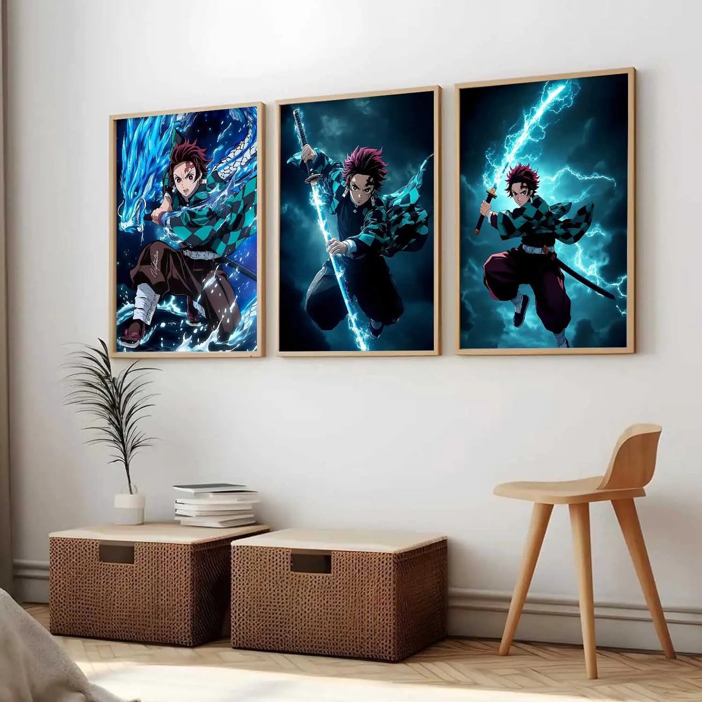Japanese Anime Wall Art Paintings for Living Room Bedroom