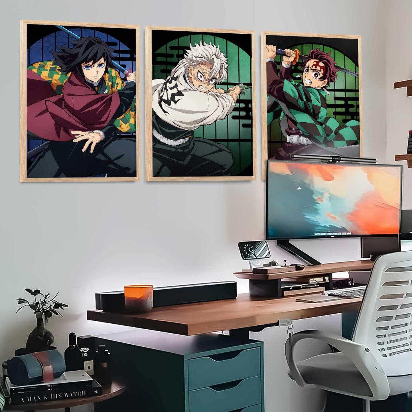 Japanese Anime Wall Art Paintings for Living Room Bedroom