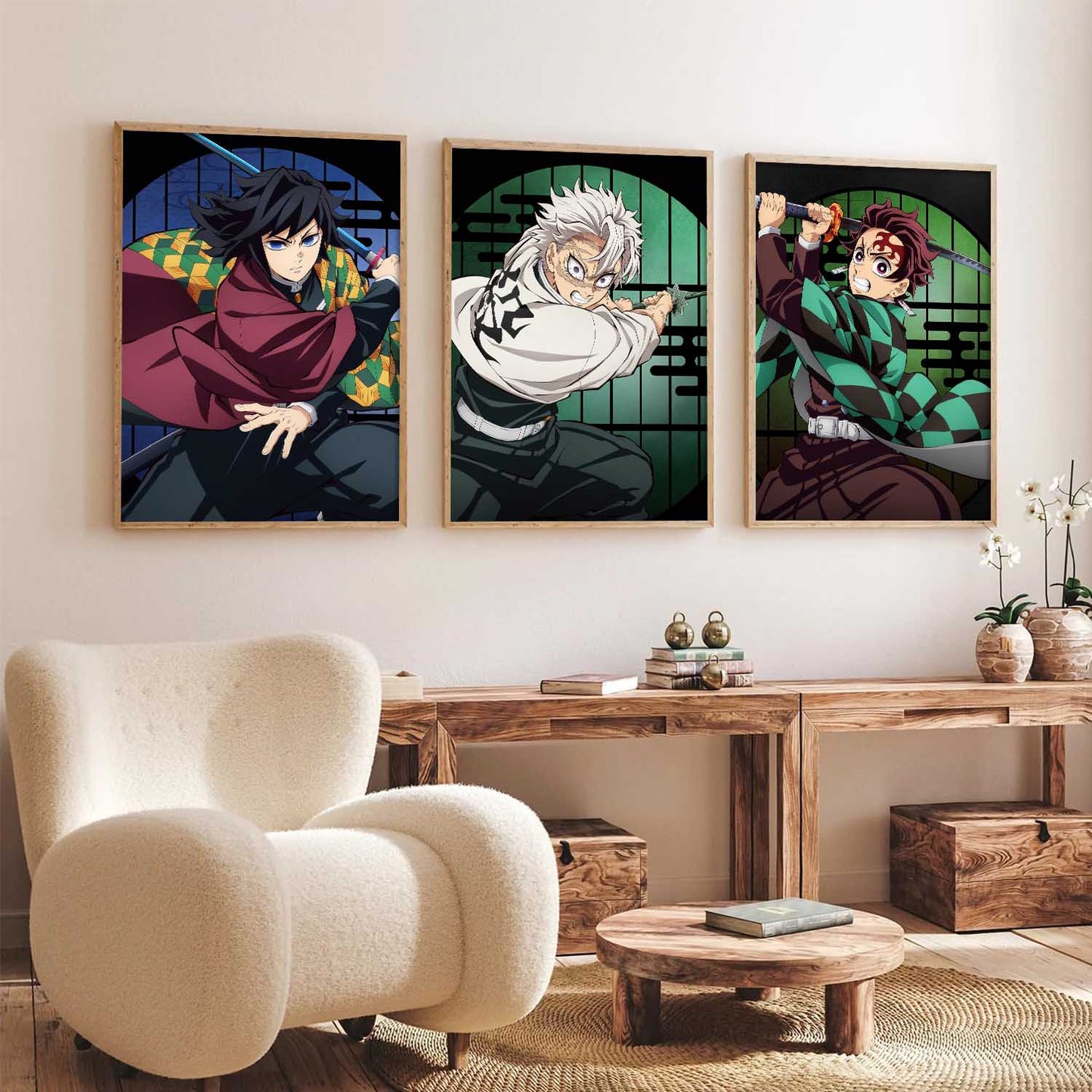 Japanese Anime Wall Art Paintings for Living Room Bedroom